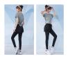 Buy cheap XS-5XL Back Slit Sports T Shirt And Shorts Set Women'S Running Wear from wholesalers