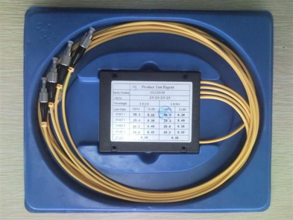 Buy cheap Low Excess Loss Fiber Optic Audio Splitter , 1*4 FBT Splitter For Lan from wholesalers