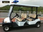 Comfortable Electric Golf Buggy , 4 Person Golf Cart Alarm Lights For Patrol