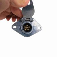 Buy cheap Round USA Trailer Plug 6 Pole Trailer Socket Connector Silver Color product