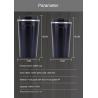 Buy cheap 500ml Vacuum Insulated Cups Leak Proof Screw On Lid Non Slip Base Dishwasher Safe from wholesalers