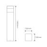 Buy cheap Sqaure LED Bollard Lights 20W IP65 Outdoor Landscape Lighting from wholesalers