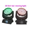 Buy cheap DMX RGBW 36 x 10w LED Moving Head Light For Concert / Theatre Stage Lighting from wholesalers