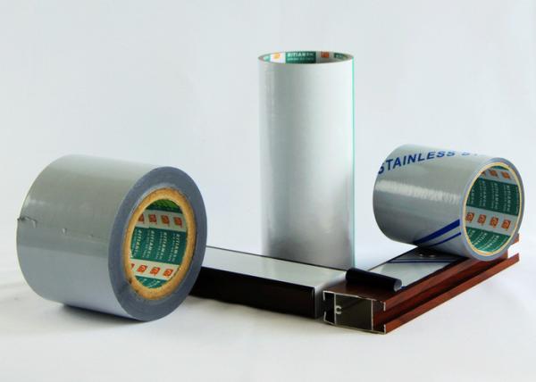 Buy cheap Medium Adhesive Aluminium Protective Film Black / White Color With Print Logo from wholesalers
