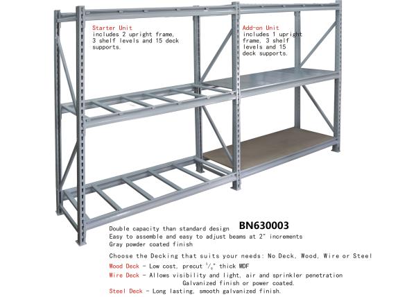 Extra Heavy Duty Steel Storage Racks Metal Basement Shelving 3800 Pounds