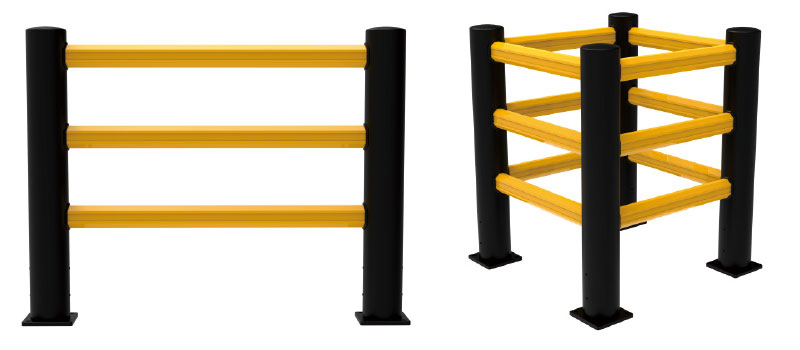 Flexible Pedestrian Barrier Anti-Collision Guardrails Warehouse Safety Barrier Traffic Guardrails