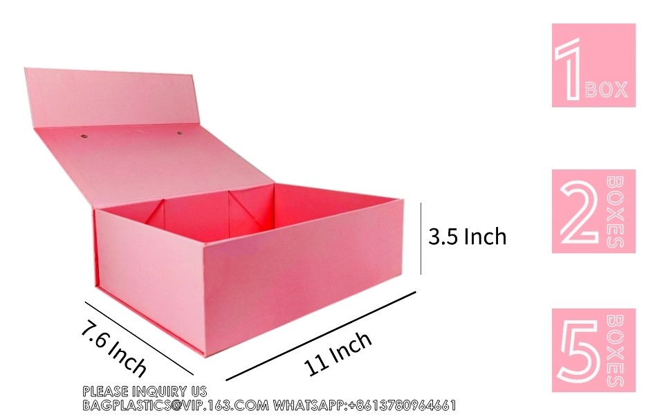 Christmas Gift Boxes With Lids - Beautiful Assorted Boxes For Wrapping Gifts With 4 Inch Deep Robe Boxes