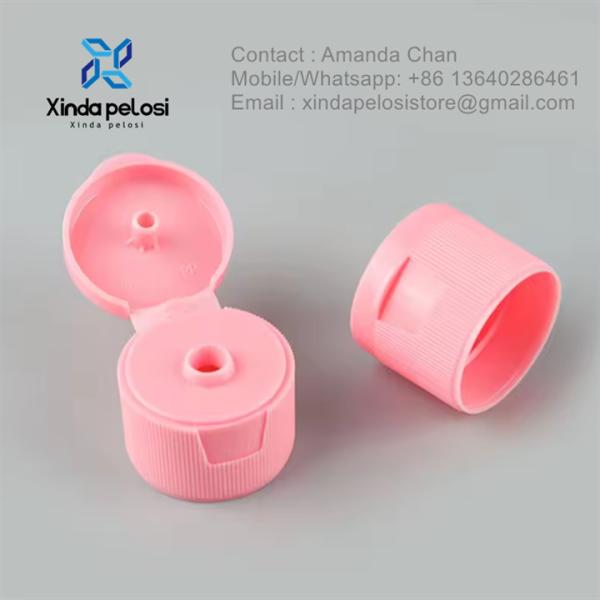 Buy cheap Custom Circular Colored Plastic For Cosmetic Container Flip Cap from wholesalers