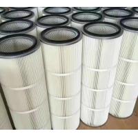 Buy cheap PTFE Membrane Polyester Pleated Filter Cartridge 0.3um ISO9001 product