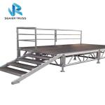 Wooden Platform Outdoor Performance Stage , Laminated Plywood Marriage Party