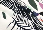 94% Polyester Bed Sheet Material Fashionable Microfiber Tropical Feather 260GSM