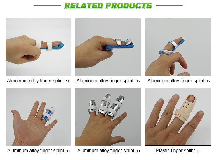 First aid splint blue orange color packaged in flat or roll