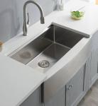Single Bowl 36 Inch Kitchen Sink Apron Front Farmhouse Workstation 304 Stainless