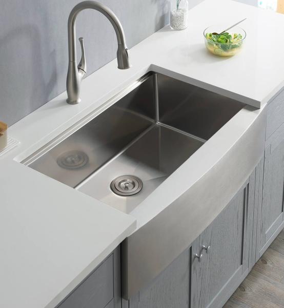 Buy cheap Single Bowl 36 Inch Kitchen Sink Apron Front Farmhouse Workstation 304 Stainless Steel from wholesalers