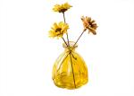 Colored Decorative Glass Vases , Large Clear Glass Vase OEM Service