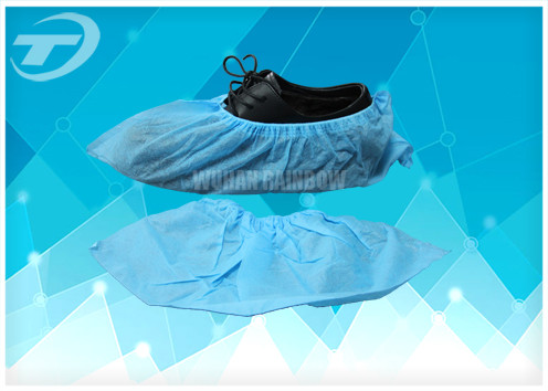 Water Resistant Disposable Shoe Covers / Disposable Foot Covers For Hospital