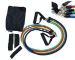 11pcs Latex Resistance Training Tubings Set