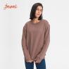 Buy cheap 60% Cotton 40% Polyester Women Workout Hoodies Lightweight Crew Neck Sweatshirt from wholesalers