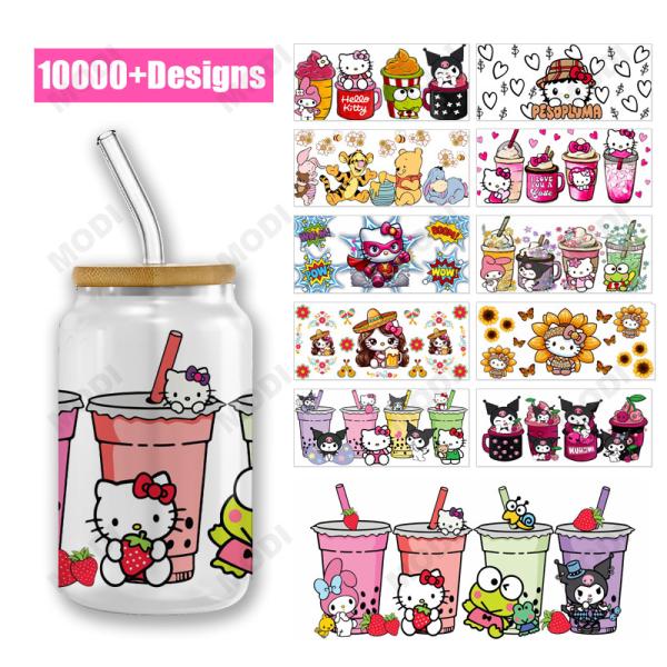 High Quality Dtf Transfer Sticker Cartoon Princess Wrap 16 Oz Uv Dtf Transfer