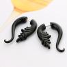 Buy cheap Punk Black Geometric Drop Earrings Exaggerated Plant Dangle Earrings for Women Party Ear Jewelry Brincos Gifts from wholesalers