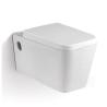 Buy cheap Compact Rimless Wall Hung Toilet With Soft Close Seat Ceramic Water Closet from wholesalers
