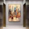 Buy cheap Home Decor Canvas Frame Hand Painted Wall Art Modern City Landscape Artwork Canvas Oil Paintings Abstract from wholesalers