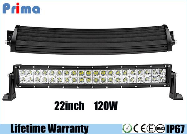 Buy cheap Waterproof 120W Double Row Led Light Bar , Spot / Flood / Combo Beam Light Bar from wholesalers