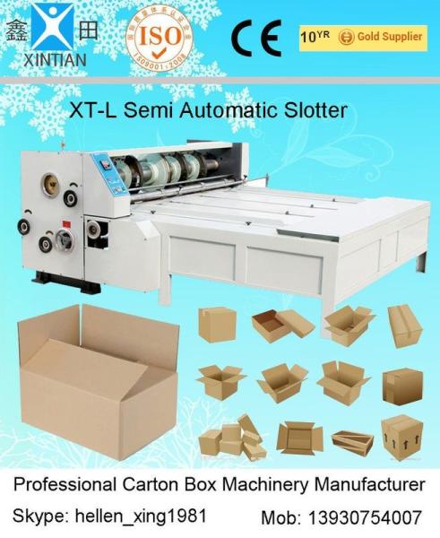 Quality 3kw CE Joggling Chrome Chain Feeding Automatic XT-L Series Carton Slotting Machinery for sale