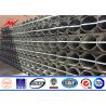 Buy cheap 11kv 38kv Electric Power Pole Hot Dip Galvanized Octagonal from wholesalers