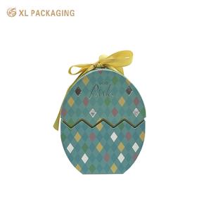 Wholesale Handmade Easter Holiday Egg Shaped Box Sponge Packaging Paper Packaging Soap Box Custom Logo Easter Cardboard Gift Box from china suppliers