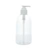 Buy cheap 500ml Transparent cylindrical Smooth with white pump for shampoo lotion bottle from wholesalers