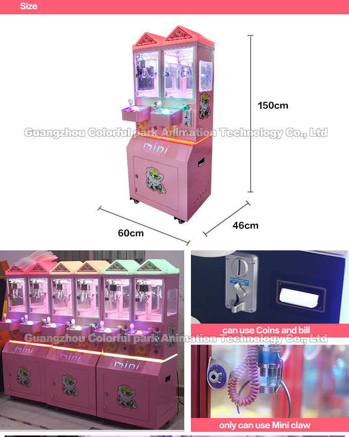 Mother Board Claw Crane Machine 220V Butterfly Candy Toy With LCD Screen