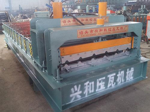 Buy cheap Color Steel Sheet Classic Design Glazed Roof Panel Roll Forming Machine from wholesalers