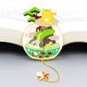 Buy cheap Custom Metal Enamel Magnetic Bookmarks Gold Sliver Plated Painted from wholesalers