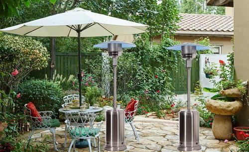 Buy cheap 220 cmH Stainless Steel Silver Flexible Radiant Gas Mushroom Heaters from wholesalers