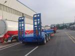 Custom 3 Axle Flatbed Semi Trailer Tractor Trucks 40 Ft Semi Low Bed Trailer