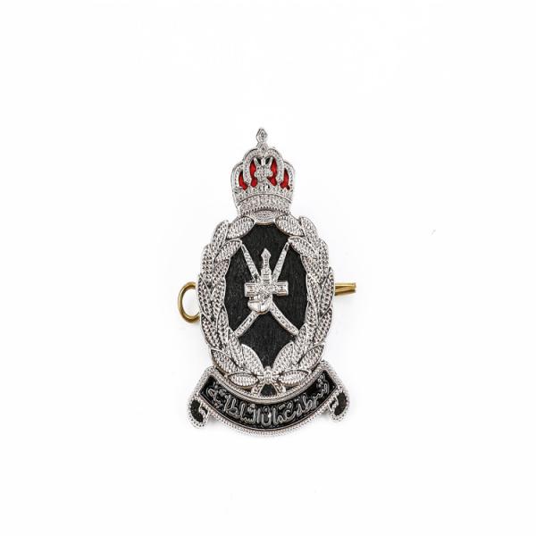 Buy cheap Gold Bar Embroidery Police Metal Badge Silk Blazer thickness 1.2-5mm from wholesalers