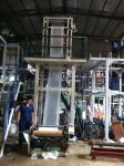 22-50KW Single Winder Polyethylene blown film extruder with gusset device