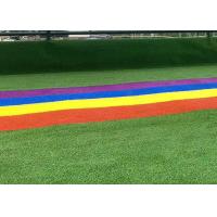 Buy cheap Wear Resistant 140 Stitches / M S Shape Blades Rooftop Artificial Turf product