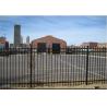 Buy cheap Economical Black Cast Iron Fence , Black Rod Iron Fence Panels For 3 Rails from wholesalers