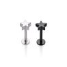 Buy cheap 316L surgical stainless steel internally thread piercing labret ring from wholesalers
