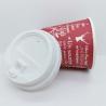 Buy cheap Printed Coffee Ripple Paper Cup With Lid Disposable Single Wall 360ml from wholesalers