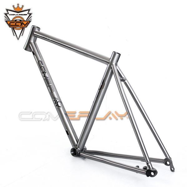 Buy cheap Ti Road Bike Frame Titanium Gravel Bike Frameset Tapered Headset 142mm from wholesalers