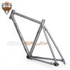 Buy cheap Ti Road Bike Frame Titanium Gravel Bike Frameset Tapered Headset 142mm from wholesalers