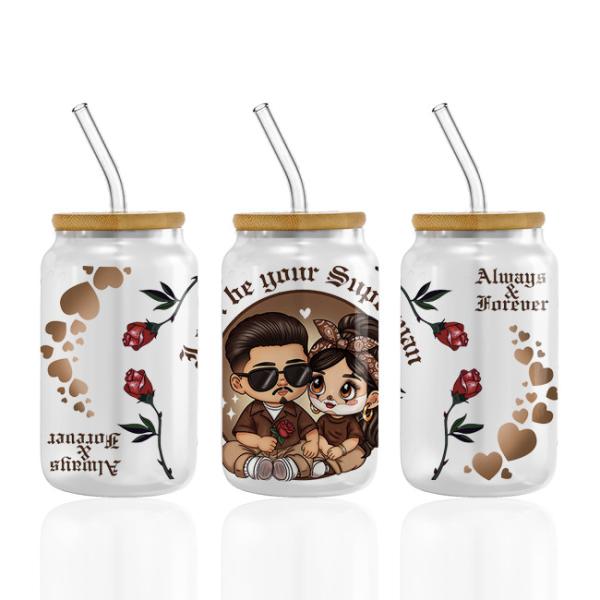Buy cheap Valentine'S Day UV DTF Cup Wrap Transfers For Cups Wraps Libbey Glass Spanish Tumbler from wholesalers