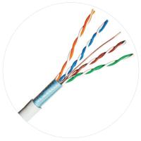 Buy cheap 100MHz FTP UTP Network Patch Cords 4pr 24awg Cat5e LDPE LSZH LSOH Jacket product