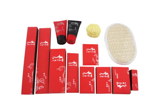 Buy cheap Disposable Hotel Amenities Set , Hotel Room Amenities Red Black Color 14 Items from wholesalers
