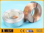 Electric Galvanized Flat Stitching Wire Silver Color Copper Coated For Box