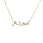 Synthetic CZ Womens Fashion Pendant Necklaces OEM Classic Initial Necklace