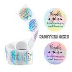 Rainbow Flower Printing Adhesive Sticker Label For Greeting Cards Gift Wraps